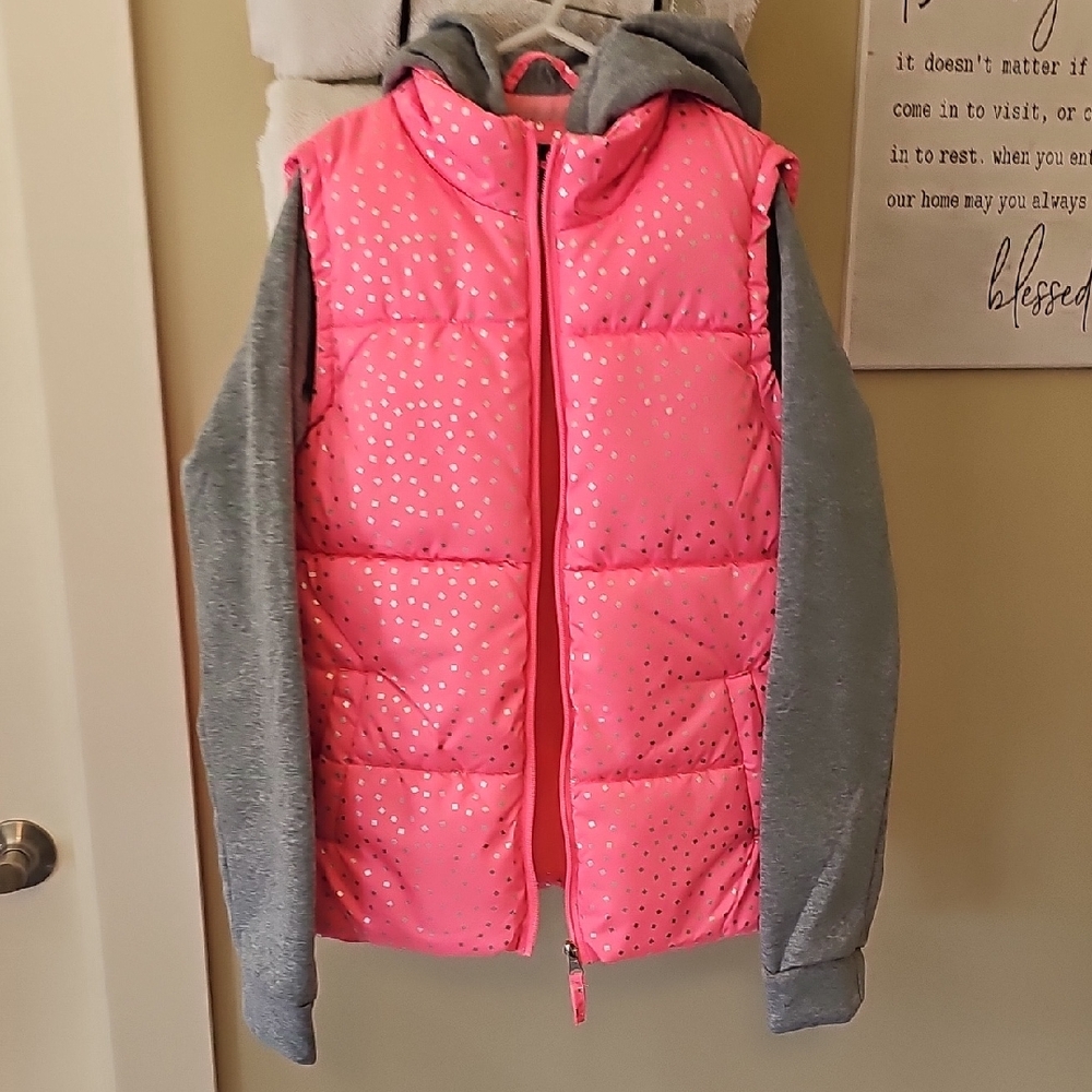 Pink Platinum Vibrant Pink and Gray Jacket